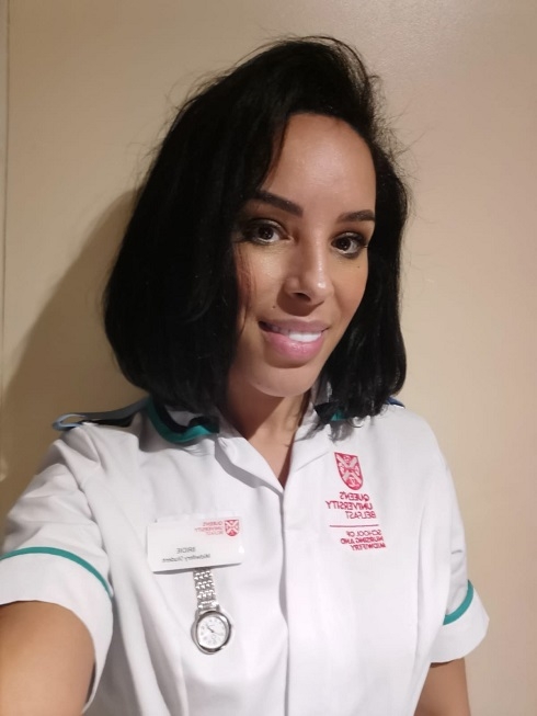 Female in midwife uniform