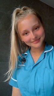 Female in medical uniform