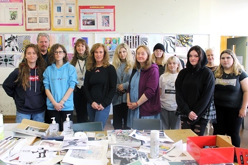 Group of students standing together