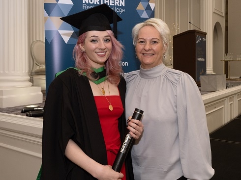 Mother with her daughter at graduation