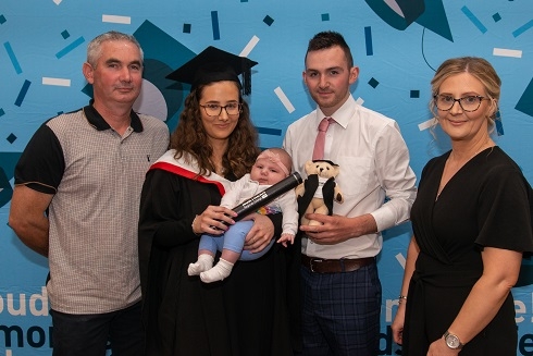 Family graduation photo