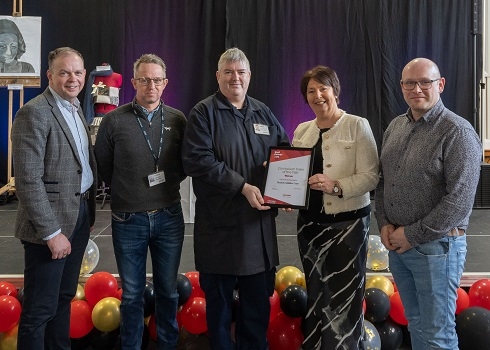 Group holding a certificate