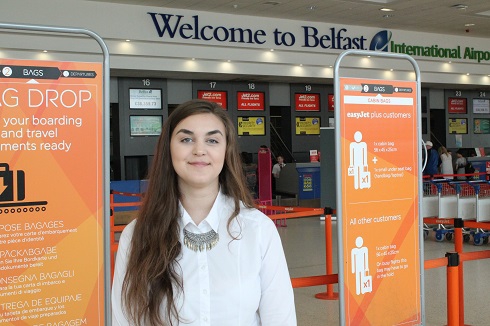 Travel & Tourism student in airport
