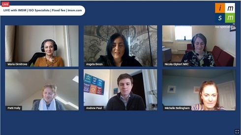 Screenshot of all staff on LinkedIn Live