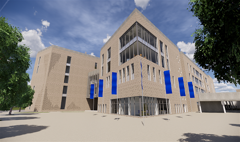 Artist Impression of Ballymena New Campus Entrance