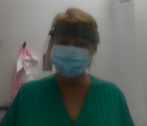Health & Social Care Lecturer wearing facemask