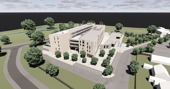 Architects drawing for Ballymena Campus new build